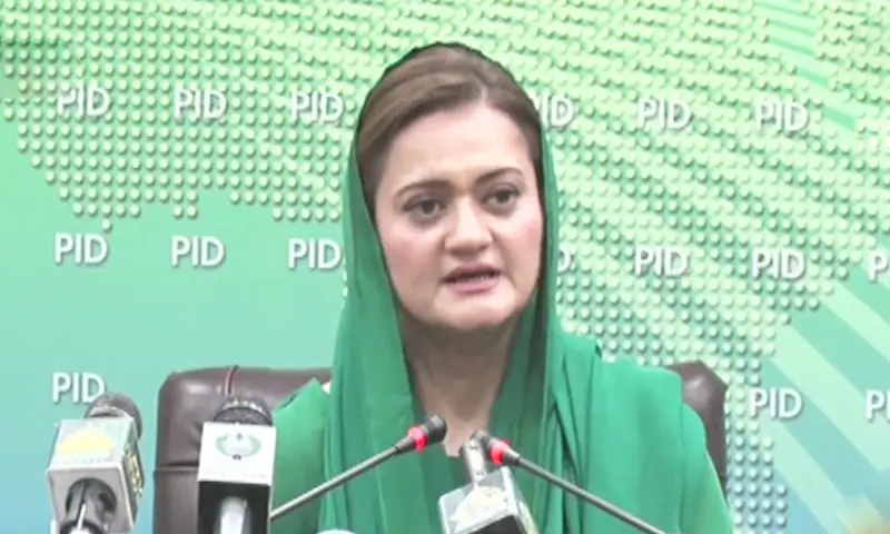 In this file photo, Marriyum Aurangzeb addresses a press conference in Islamabad. — DawnNewsTV/File In this file photo, Marriyum Aurangzeb addresses a press conference in Islamabad. — DawnNewsTV/File