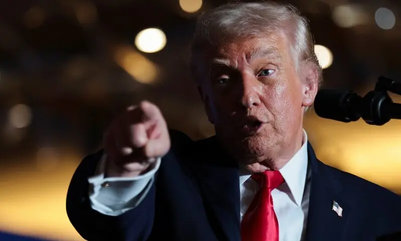 U.S. President Donald Trump gestures as he delivers remarks on the U.S. economy and affordability at the Mount Airy Casino Resort in Mount Pocono, Pennsylvania, U.S. December 9, 2025. &mdash;Reuters