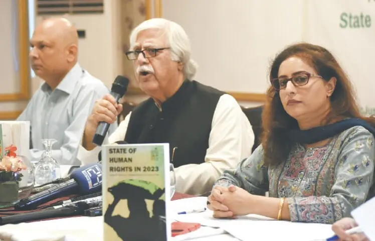 A File photo of HRCP Chairperson Asad Iqbal Butt speaks during the launching of the ‘State of Human Rights in 2023.— Photo by Tanveer Shahzad/File A File photo of HRCP Chairperson Asad Iqbal Butt speaks during the launching of the ‘State of Human Rights in 2023.— Photo by Tanveer Shahzad/File
