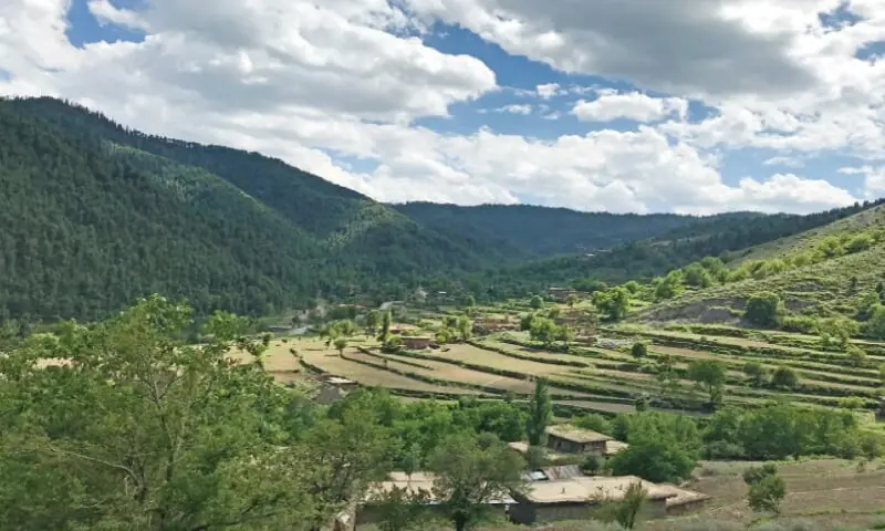 A scenic view of Tirah valley in Khyber tribal district. &mdash; Dawn/File