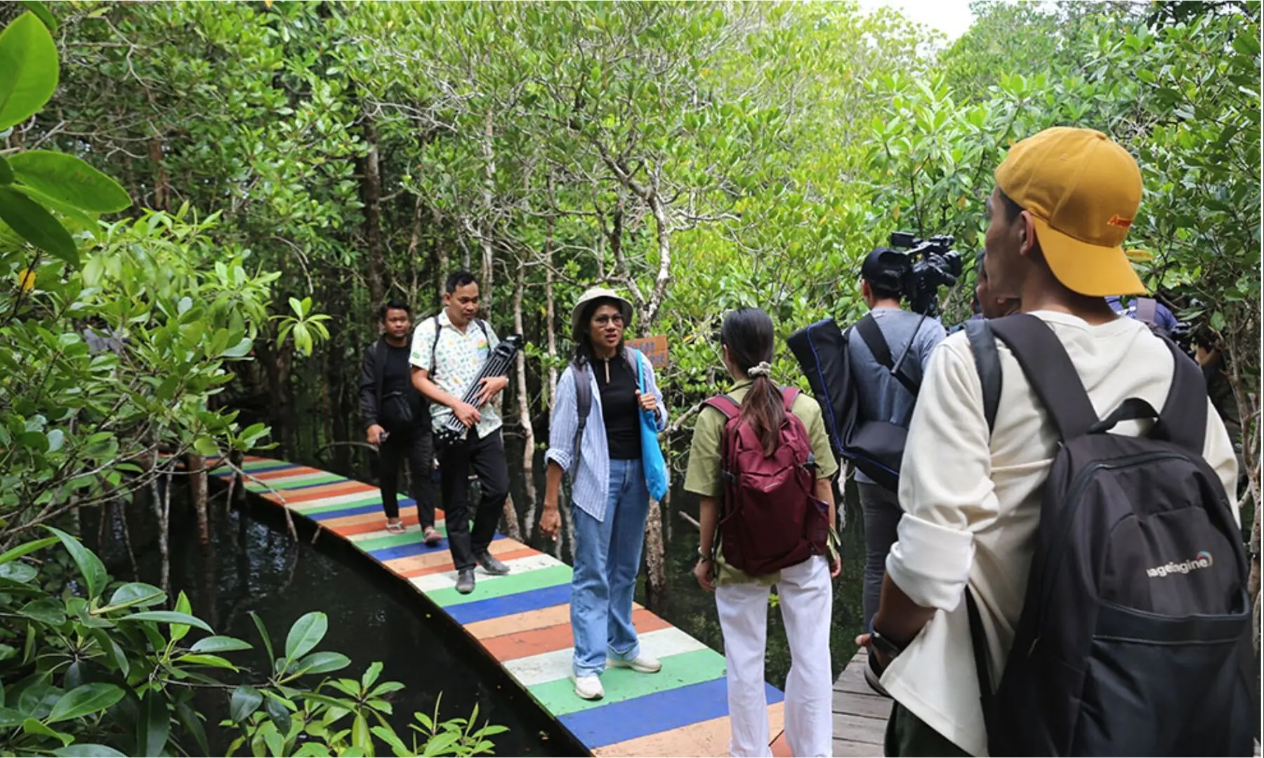 More than 60 journalists from 30 media outlets visited the ecotourism community in December 2024. —Hong Raksmey