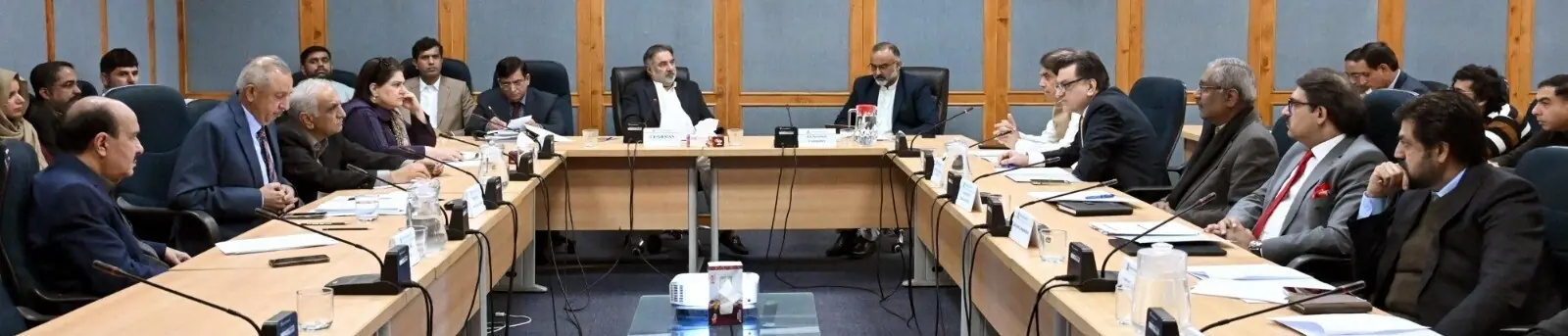 Senator Jam Saifullah Khan presided over a meeting of the Senate Standing Committee on Railways on Friday. &mdash; Photo courtesy Senate website