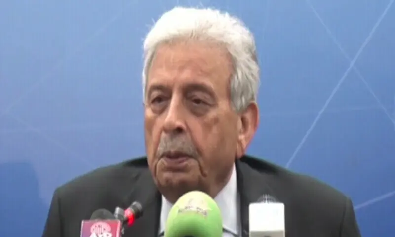 In this file photo, national Food Security and Research Minister Rana Tanveer Hussain addresses a press conference on July 31, 2025. — DawnNewsTV/File In this file photo, national Food Security and Research Minister Rana Tanveer Hussain addresses a press conference on July 31, 2025. — DawnNewsTV/File