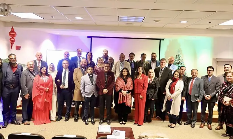 Guests attend a Christmas dinner at the Pakistani embassy in Washington, DC, the US on December 13. — X/@PakinUSA Guests attend a Christmas dinner at the Pakistani embassy in Washington, DC, the US on December 13. — X/@PakinUSA