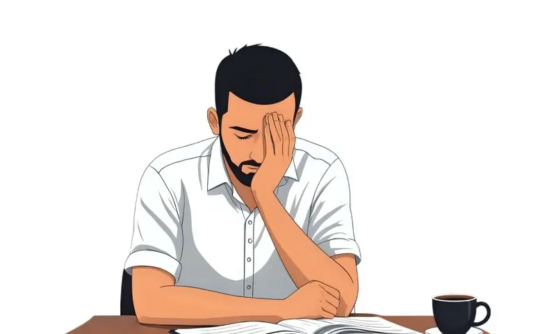 Illustration showing a person exhausted and tired. &mdash;  Mohamed Hassan / Pixabay