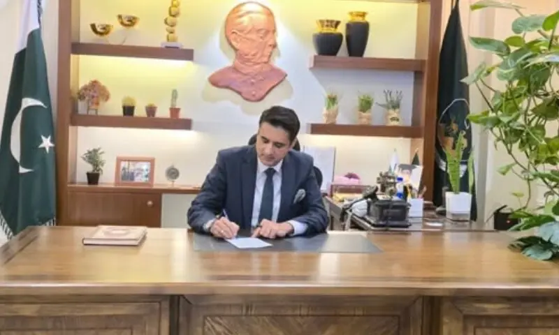 Balochistan Additional Chief Secretary Muhammad Hamza Shafqaat. &mdash; Photo courtesy Muhammad Hamza Shafqaat/X