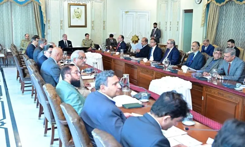 Prime Minister Muhammad Shehbaz Sharif chairs a meeting regarding power sector, in Islamabad on 15 December 2025. &mdash; Photo courtesy PID