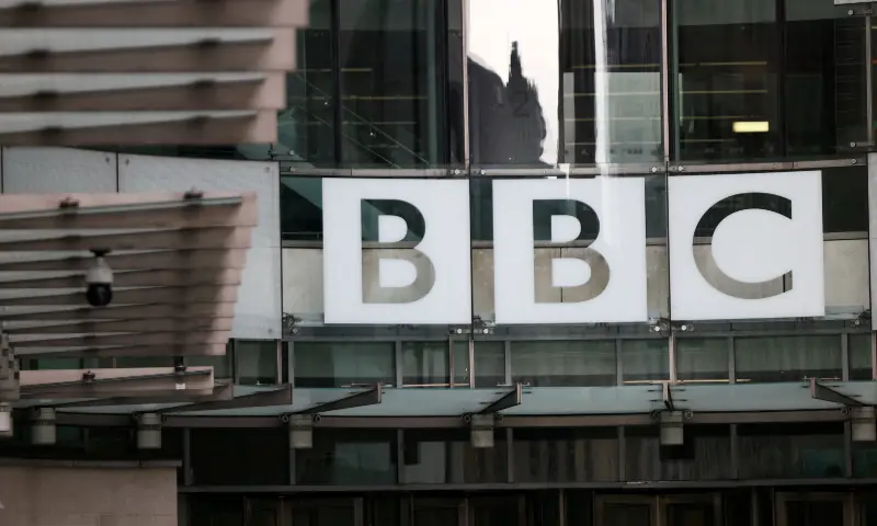The BBC logo outside the BBC Broadcasting House in London, Britain on November 15, 2025. — Reuters/File The BBC logo outside the BBC Broadcasting House in London, Britain on November 15, 2025. — Reuters/File