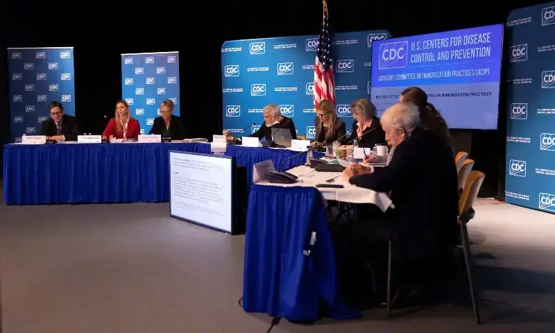 The Advisory Committee on Immunization Practices (ACIP) votes on the recommendation of the childhood hepatitis B vaccine schedule, at the Centers for Disease Control and Prevention, in Atlanta, Georgia, US, December 5, 2025. &mdash; Reuters/File