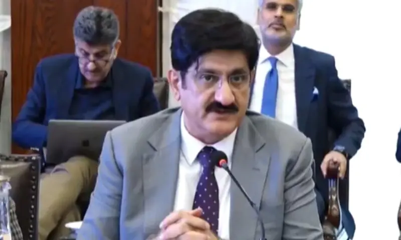 Sindh Chief Minister Syed Murad Ali Shah chaired an in-depth, sector-wise review meeting with a 10-member WB delegation on Wednesday. &mdash; Screenshot via SindhCMHouse/X