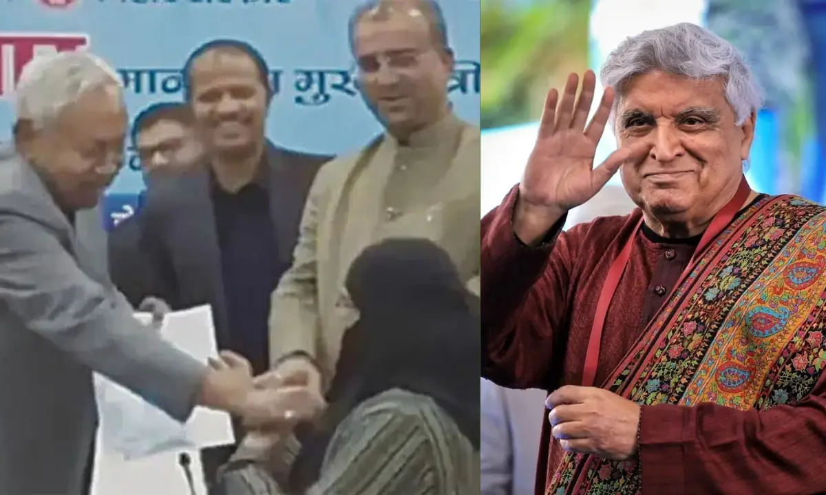 &lsquo;An unconditional apology is owed&rsquo;: Javed Akhtar condemns Bihar minister&rsquo;s niqab-pulling act