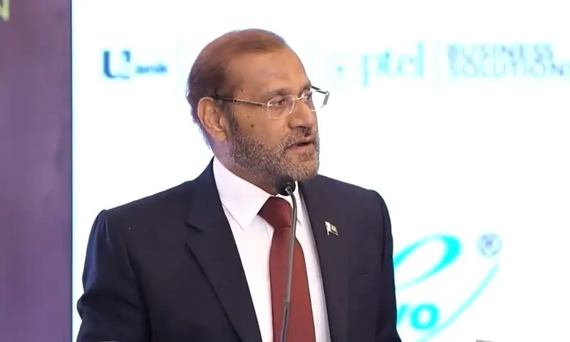 Former Chief of the Air Staff Air Chief Marshal Sohail Aman. &mdash; Screenshot taken via video shared by Nutshell Group on X