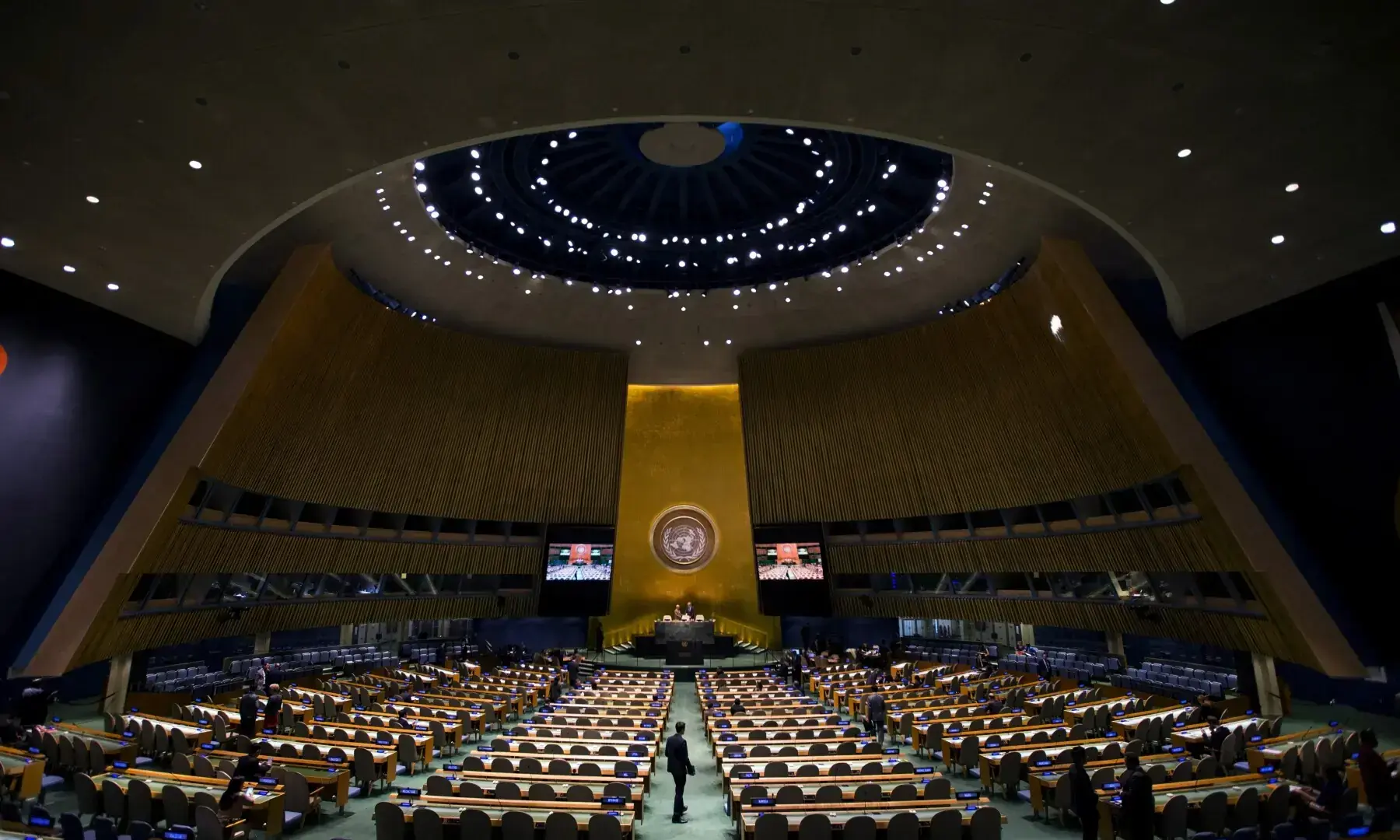 The General Assembly Hall is seen at the United Nations headquarters in New York City September 18, 2015.— Reuters The General Assembly Hall is seen at the United Nations headquarters in New York City September 18, 2015.— Reuters