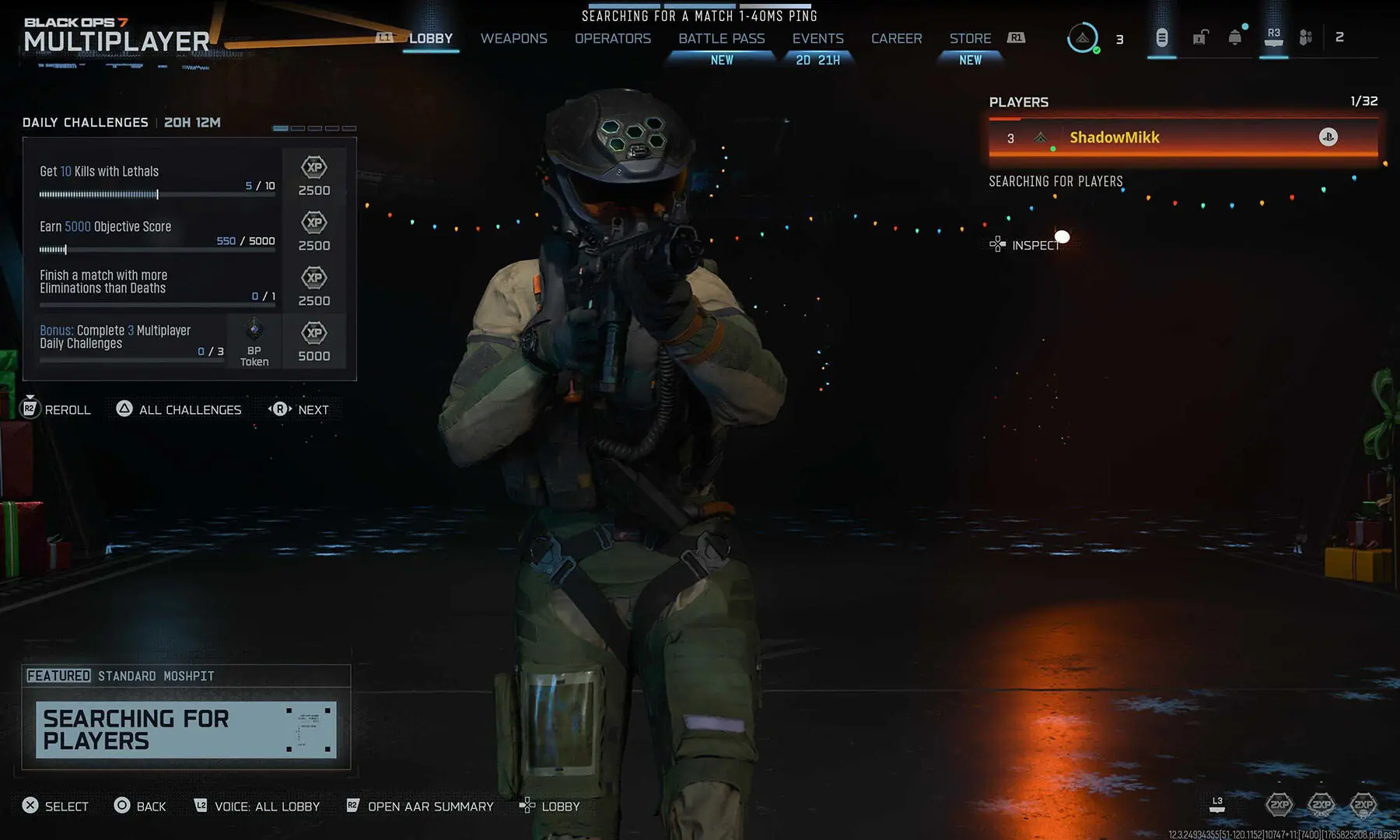A screenshot of the main menu in Call of Duty: Black Ops 7. &mdash; Screengrab by author