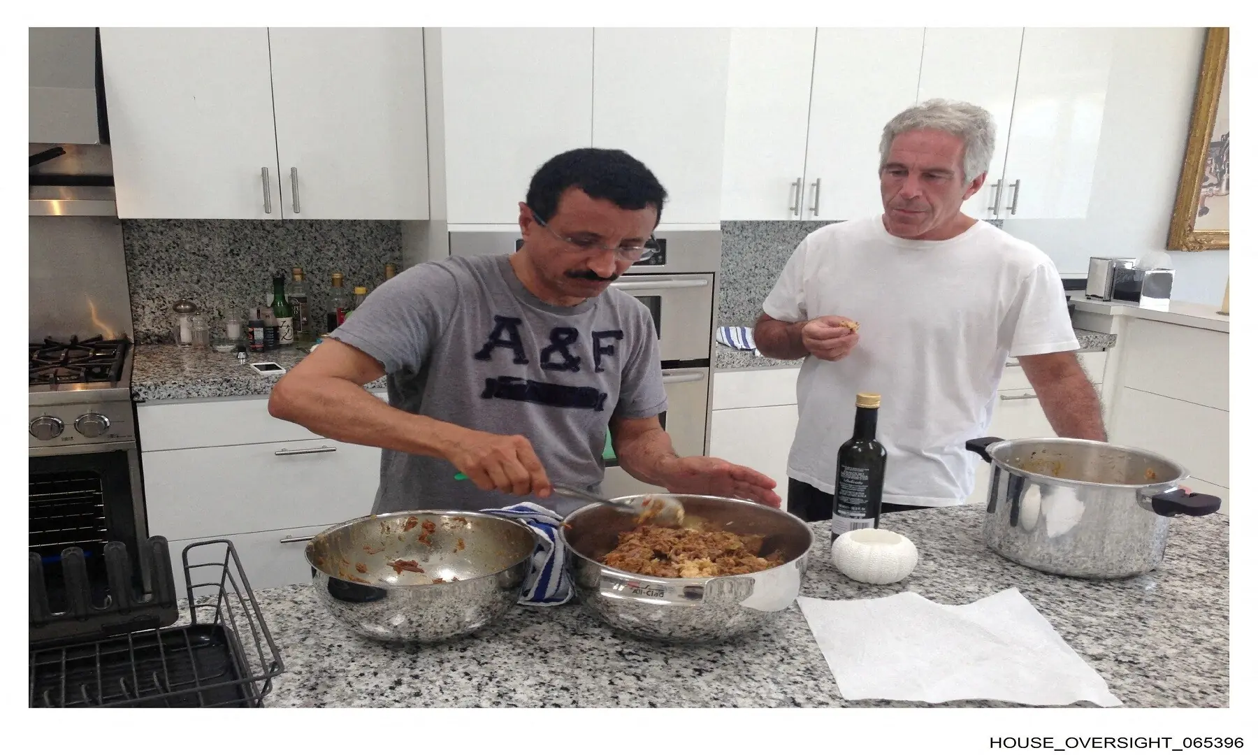 Late financier and convicted sex offender Jeffrey Epstein and Sultan Ahmed bin Sulayem, Emirati businessman and Chairman and Group CEO of DP World, are seen in this undated handout image from the Epstein estate released by Democrats on the House Oversight Committee in Washington, DC, US, on December 18, 2025. &mdash;Reuters