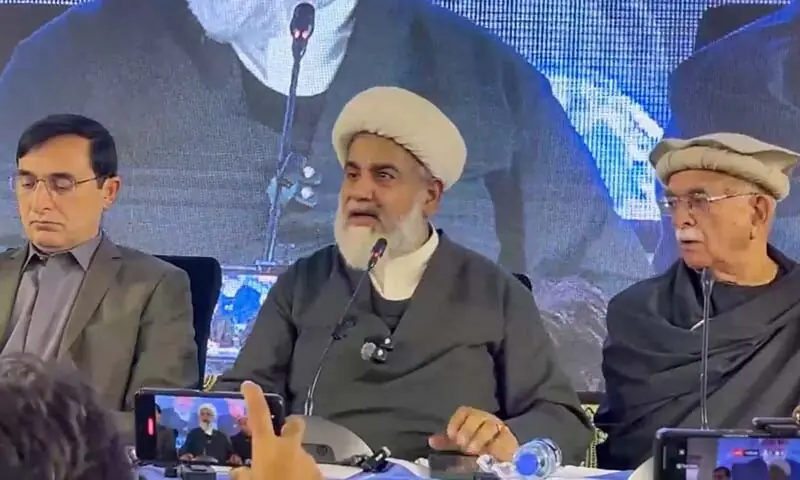 PTI Chairman Barrister Gohar Ali Khan, MWM Senator Allama Raja Nasir Abbas and TTAP chief Mahmood Khan Achakzai address a TTAP conference in Islamabad on December 21. — Screengrab via X/@TTAP_OFFICIAL PTI Chairman Barrister Gohar Ali Khan, MWM Senator Allama Raja Nasir Abbas and TTAP chief Mahmood Khan Achakzai address a TTAP conference in Islamabad on December 21. — Screengrab via X/@TTAP_OFFICIAL