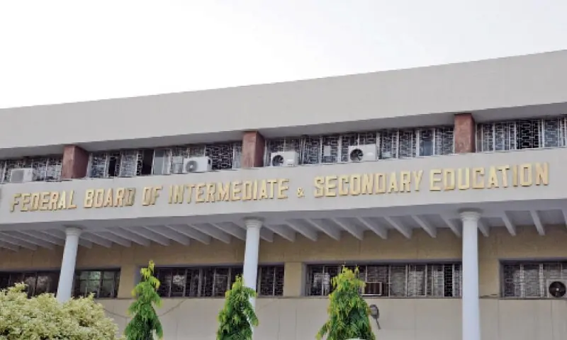 The building of Federal Board of Intermediate and Secondary Education in H-8. &mdash; File