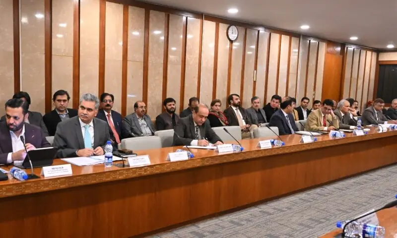 The National Assembly Standing Committee on National Health Services, Regulations & Coordination meet under the Chairmanship of Dr. Mahesh Kumar Malani, MNA at Parliament House, Islamabad on Monday Dec 22. &mdash; Photo courtesy Committees of NA/X