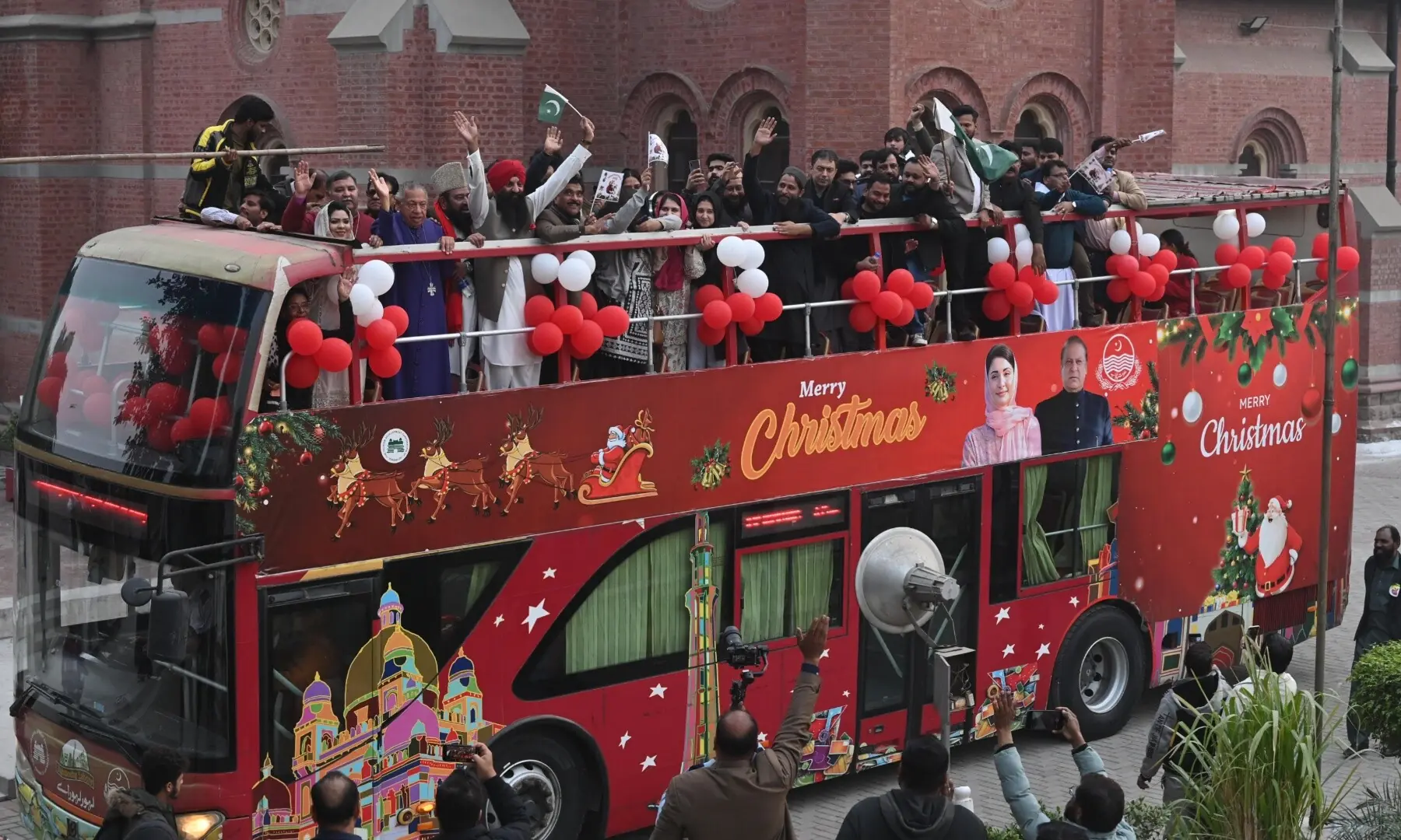 Christian peace rally emerges from Sacred Heart Church in Lahore. &mdash; Arif Ali/White Star