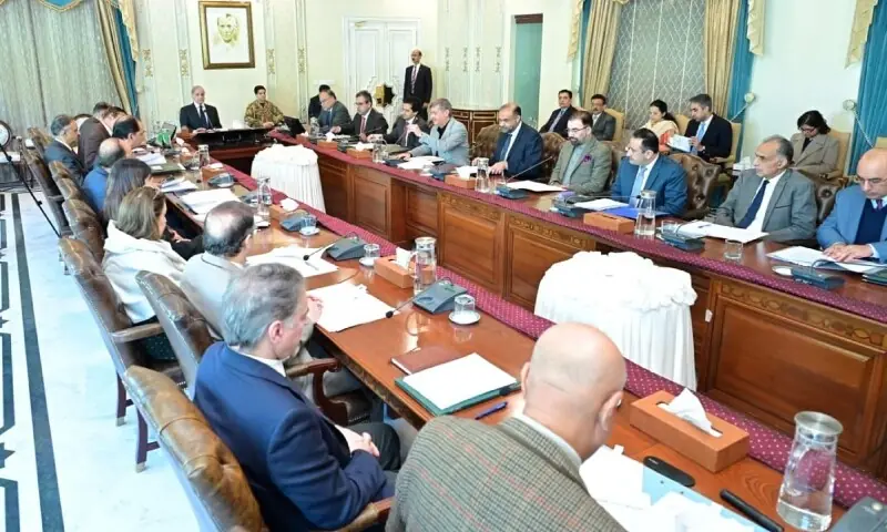 Prime Minister Shehbaz Sharif chairs a meeting on the Cabinet Committee on Energy on Dec 24. &mdash; Photo courtesy PID