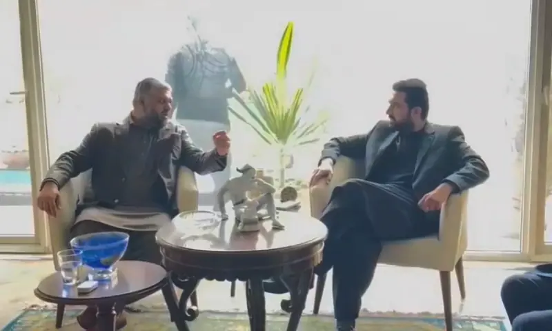 KP CM Sohail Afridi visits family members of jailed PTI leader Shah Mahmood Qureshi in Lahore on Dec 27, 2025. — X/PTIofficial KP CM Sohail Afridi visits family members of jailed PTI leader Shah Mahmood Qureshi in Lahore on Dec 27, 2025. — X/PTIofficial