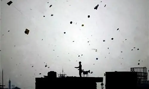 A woman and a five-year-old girl were killed during firing in the air and more than 140 people were injured in the garrison city on Friday as people celebrated basant despite the ban on kite flying. — Reuters A woman and a five-year-old girl were killed during firing in the air and more than 140 people were injured in the garrison city on Friday as people celebrated basant despite the ban on kite flying. — Reuters
