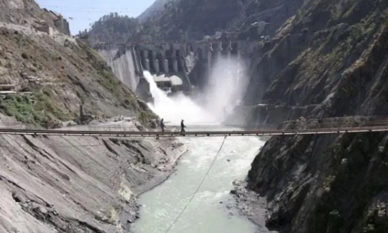 A bridge running across the Chenab river. — sherryrehman via X A bridge running across the Chenab river. — sherryrehman via X