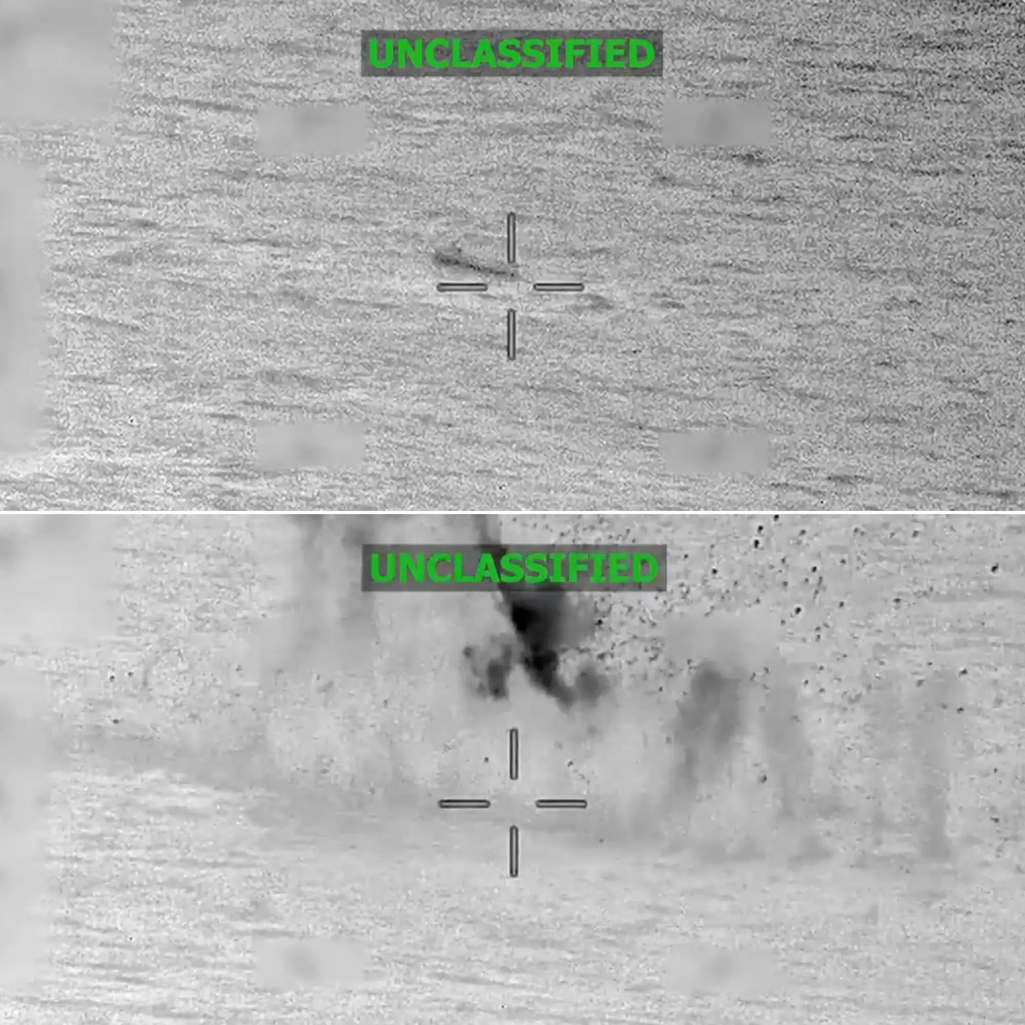 This combination screen grabs from a video posted on the X account of US Southern Command (SOUTHCOM) on December 29, 2025 shows lethal kinetic strike on a vessel at the direction of US Secretary of Defense Pete Hegseth in the Eastern Pacific Ocean on December 29, 2025. — AFP This combination screen grabs from a video posted on the X account of US Southern Command (SOUTHCOM) on December 29, 2025 shows lethal kinetic strike on a vessel at the direction of US Secretary of Defense Pete Hegseth in the Eastern Pacific Ocean on December 29, 2025. — AFP