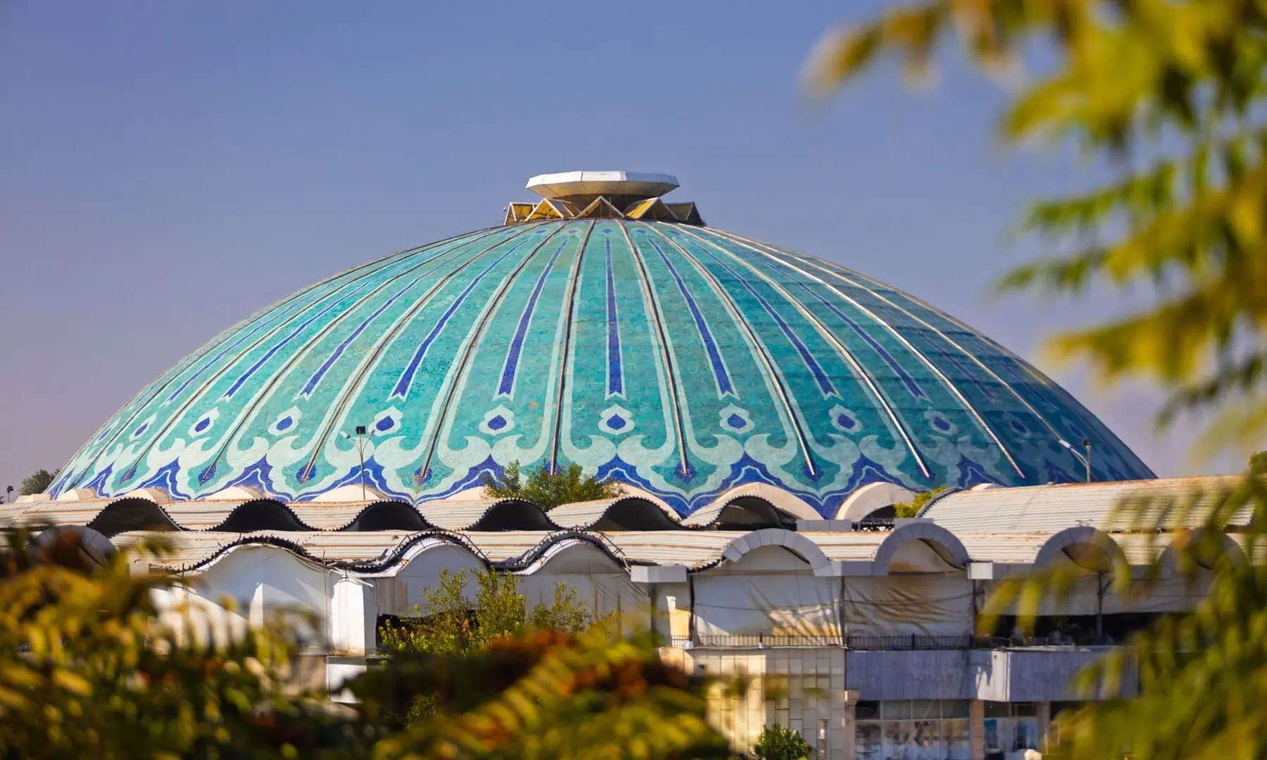 The Hazrati Imam Complex brings together mausoleums, mosques and libraries, crowned with blue domes. — Via The Star