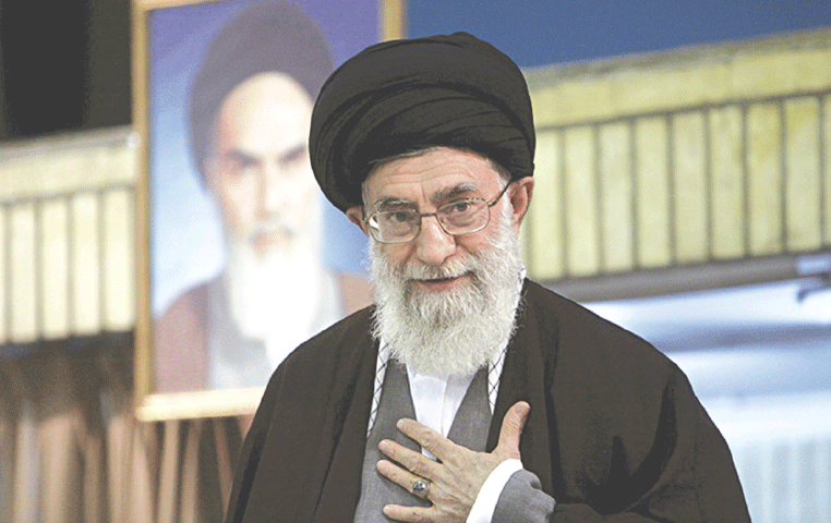  Ayatollah Ali Khamenei at a 2009 clerical gathering | Reuters 