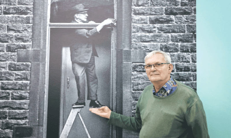 A Sept 12, 2024, file photo shows Martin Parr poses during the opening of his exhibition &lsquo;Early Works&rsquo; in Frankfurt, Germany.&mdash;AFP