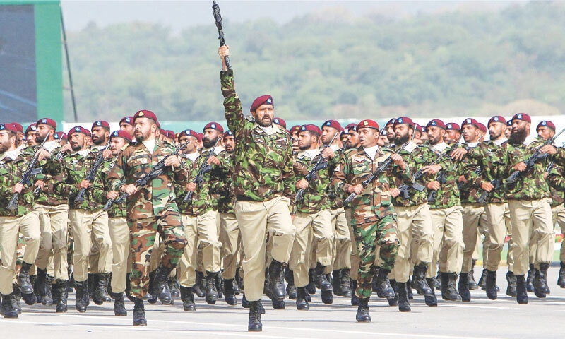 Pakistan Army’s Special Service Group (SSG) commandos march during a Pakistan Day parade: the challenge is to institutionalise the principles of jointness — shared intent, trust and interoperability — while minimising the bureaucratic structures that are supposed to deliver it | AFP