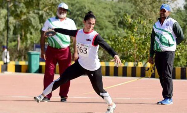 Faryal Farooq breaking the national discus record