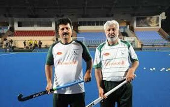Rana Mujahid (left) and Tariq Bugti continue to play havoc with hockey in Pakistan | Screengrab