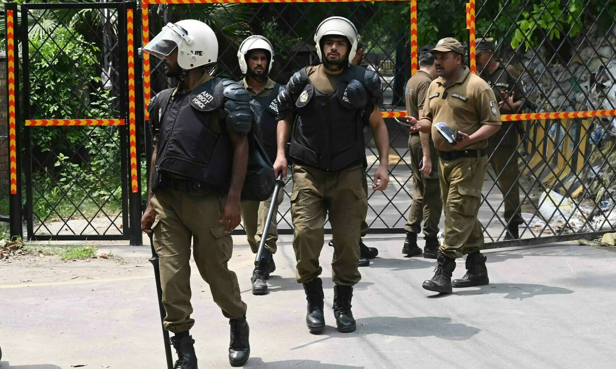 A file photo of Punjab Police in Lahore on August 5, 2023. &mdash; AFP/File