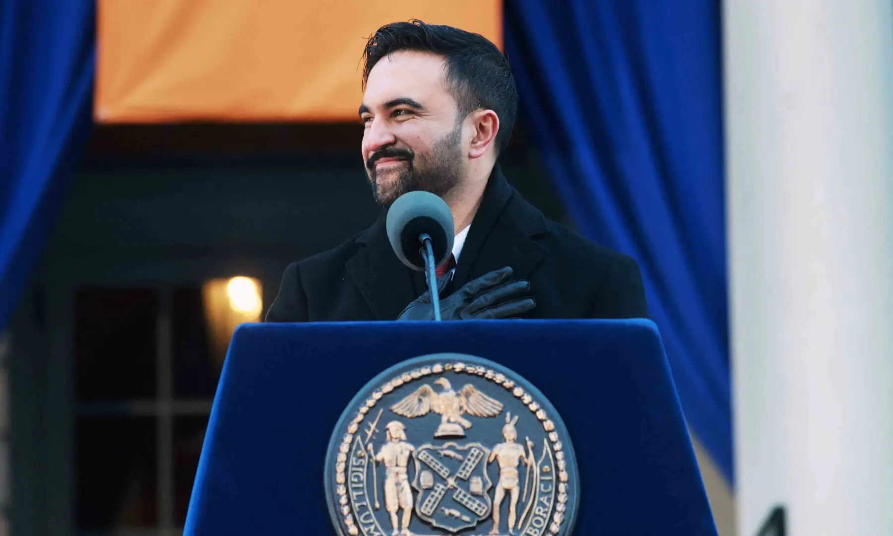 New York Mayor Zohran Mamdani speaks after he was ceremonially sworn in as New York City&rsquo;s 112th mayor at City Hall by Sen. Bernie Sanders (VT-I) on January 01, 2026 in New York City. &mdash; AFP