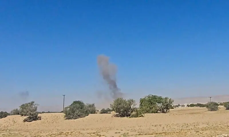 This image grab from an AFPTV footage shows smoke billowing after airstrikes that killed seven people in Yemen on January 2 as a Saudi-led coalition hit back against a sweeping advance by the Southern Transition Council (STC) that threatens to spiral into a major confrontation. &mdash; AFP