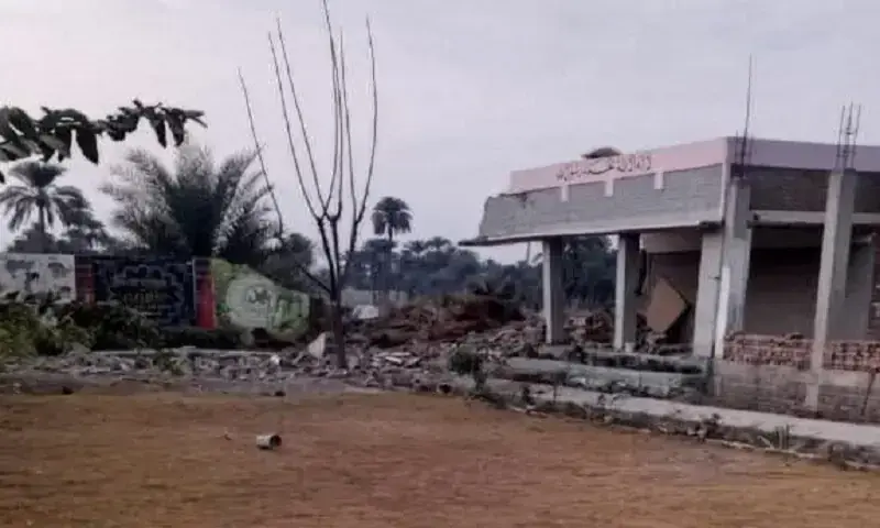 Aftermath of attack on Government Girls Primary School in North Waziristan’s Mir Ali on Dec 15,2025 —Photo via author Aftermath of attack on Government Girls Primary School in North Waziristan’s Mir Ali on Dec 15,2025 —Photo via author