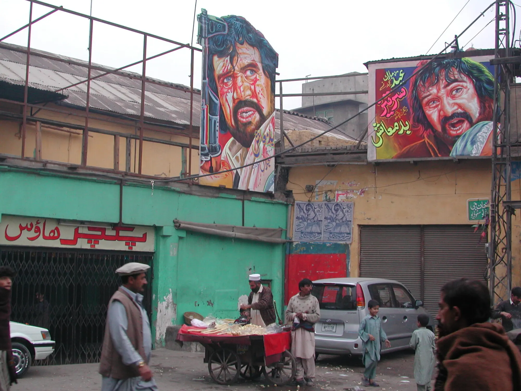 At Picture House Cinema on Cinema Road in the early 2000s, film billboards were altered during the Muttahida Majlis-i-Amal’s (MMA) tenure, with female faces removed and only male actors left visible. The cinema itself has since been bulldozed, marking the physical erasure of a once-thriving cultural space from the city’s landscape.