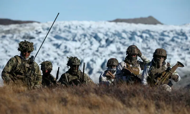 Danish troops practice looking for potential threats during a military drill as Danish, Swedish and Norwegian home guard units together with Danish, German and French troops take part in joint military drills in Kangerlussuaq, Greenland, September 17, 2025. — REUTERS/File Danish troops practice looking for potential threats during a military drill as Danish, Swedish and Norwegian home guard units together with Danish, German and French troops take part in joint military drills in Kangerlussuaq, Greenland, September 17, 2025. — REUTERS/File