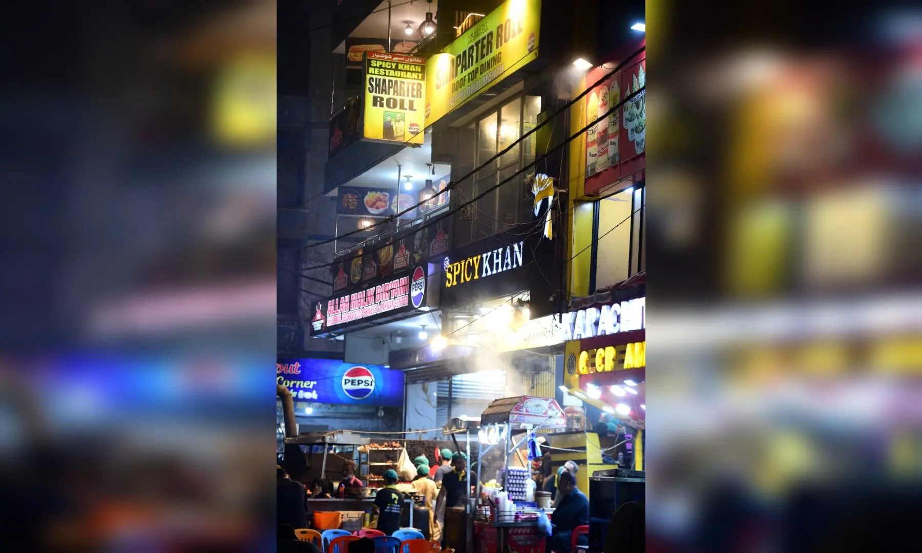 View of Spicy Khan at Burns Road. &mdash; Tahir Jamal/White Star