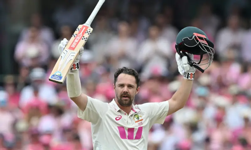 Australia’s Travis Head celebrates reaching his century (100-runs) on day three of the fifth Ashes cricket Test between Australia and England at the Sydney Cricket Ground in Sydney on January 6, 2026. — AFP Australia’s Travis Head celebrates reaching his century (100-runs) on day three of the fifth Ashes cricket Test between Australia and England at the Sydney Cricket Ground in Sydney on January 6, 2026. — AFP