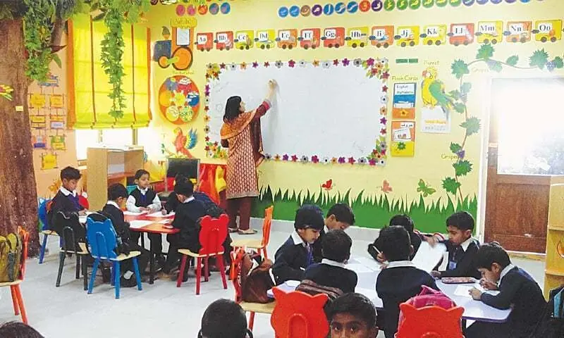 The file photo shows a class room.&mdash; Mirza Khurrum Shahzad/File