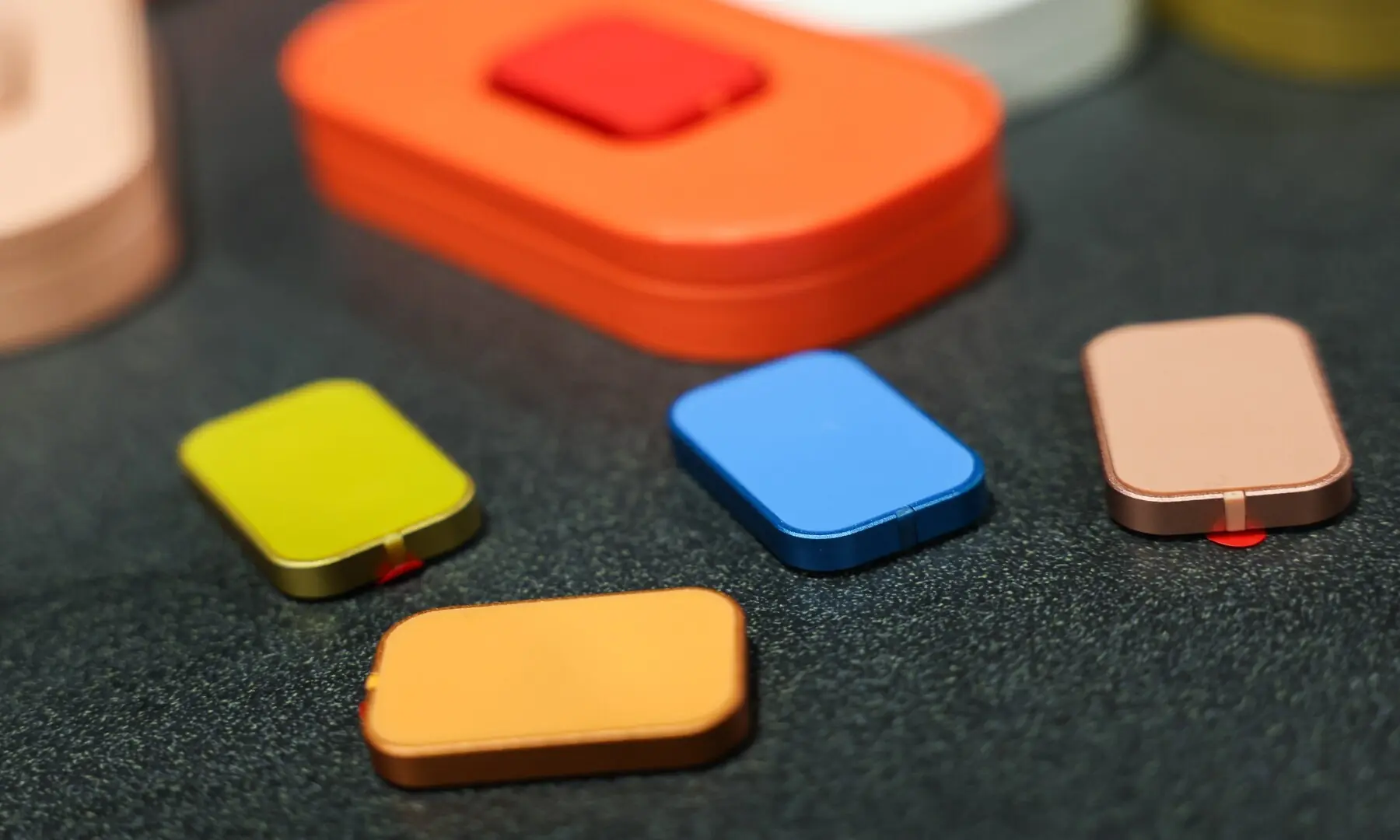 The Solver magnetic buttons for smart phones are displayed during CES Unveiled ahead of the Consumer Electronics Show (CES) in Las Vegas, Nevada on January 4, 2026. &mdash; Patrick T. Fallon / AFP