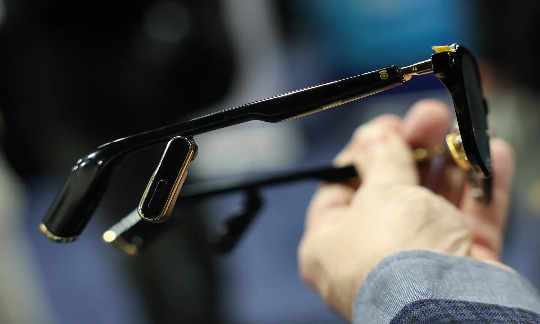 The Cearvol Lyra hearing aid glasses are demonstrated during CES Unveiled, ahead of the Consumer Electronics Show (CES) in Las Vegas, Nevada on January 4, 2026. &mdash; Patrick T. Fallon / AFP