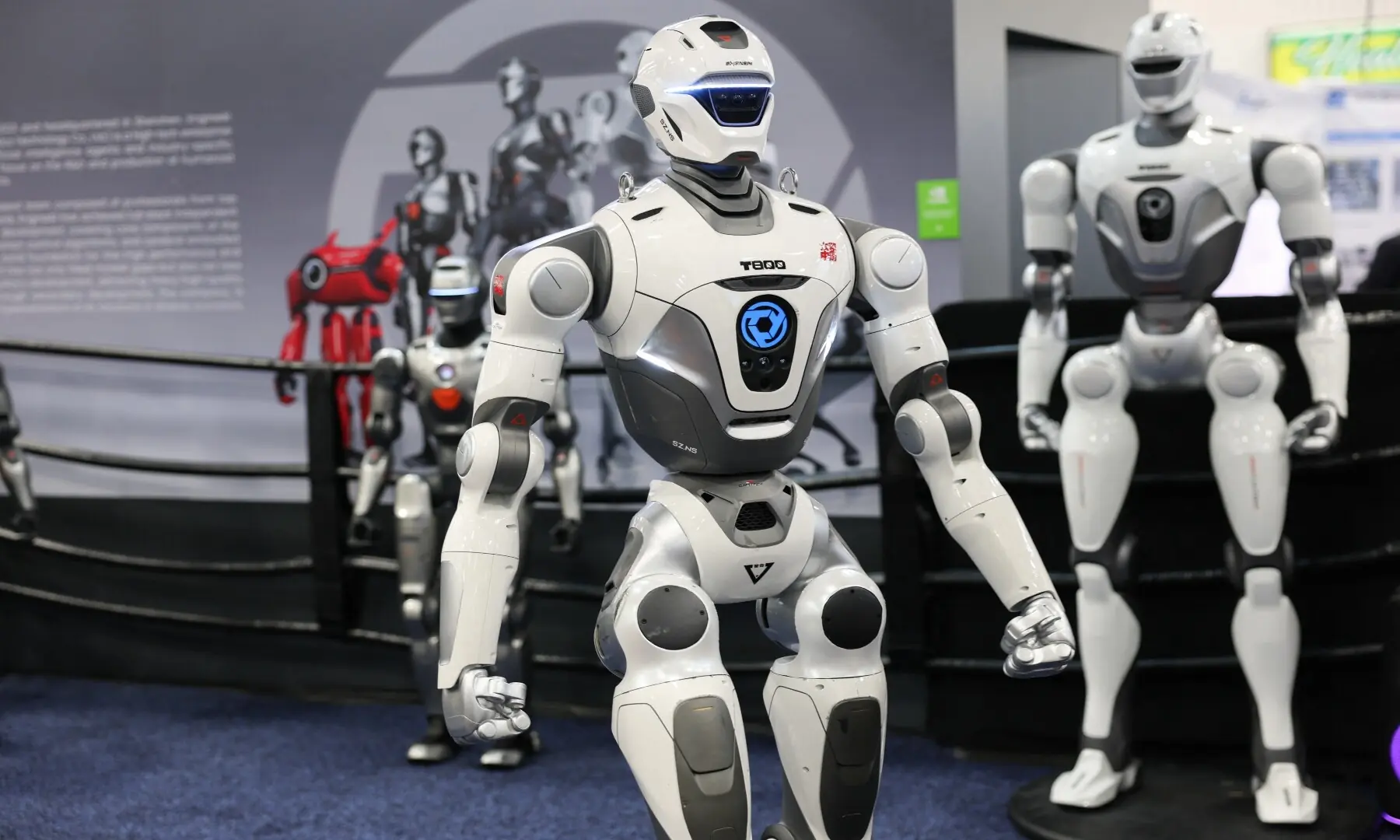 The EngineAI T800 humanoid robot is demonstrated during the annual Consumer Electronics Show (CES) in Las Vegas, Nevada on January 6, 2026. &mdash; Patrick T. Fallon / AFP
