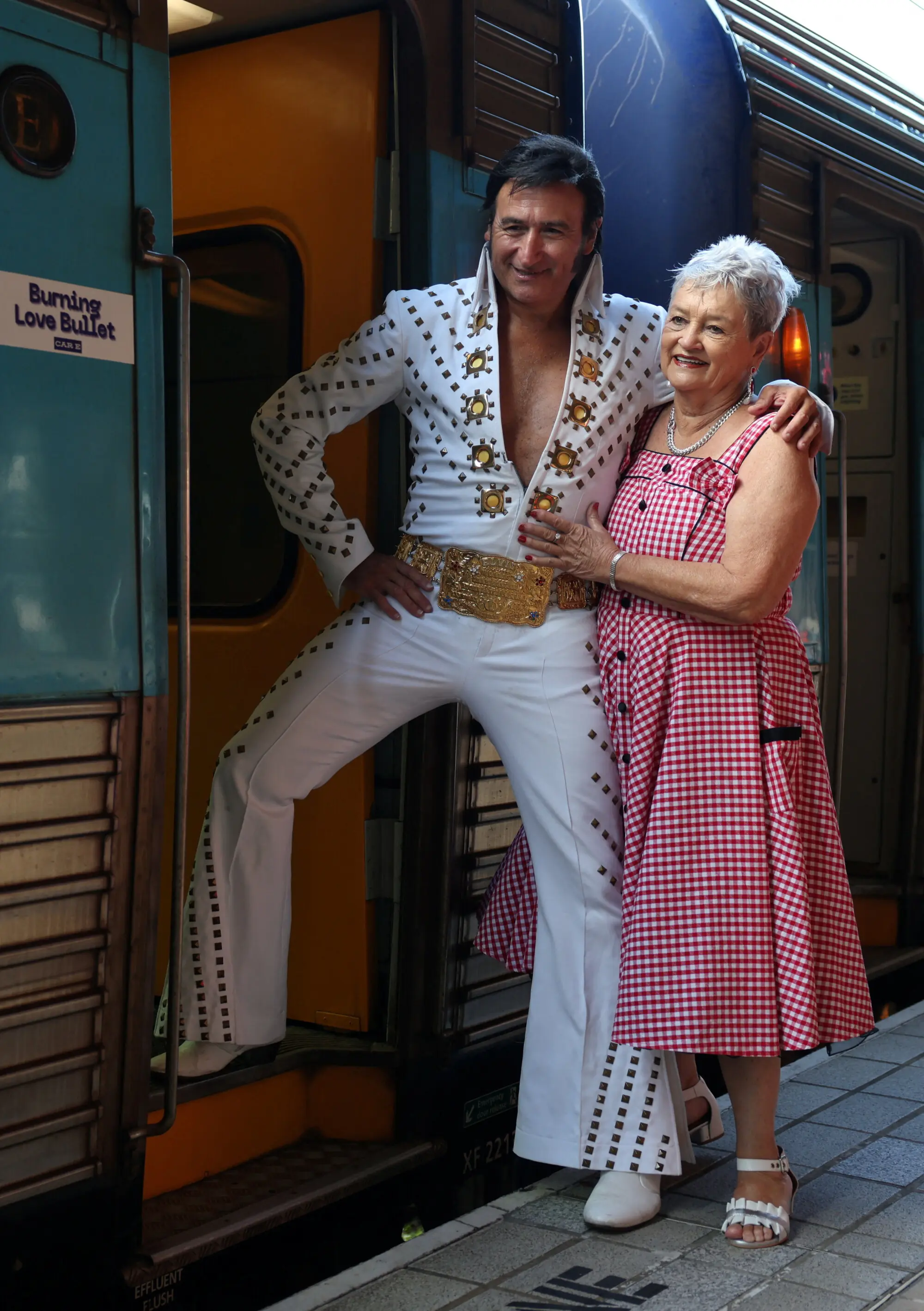 Elvis-themed train kicks off its annual journey to the Elvis Festival in Australia