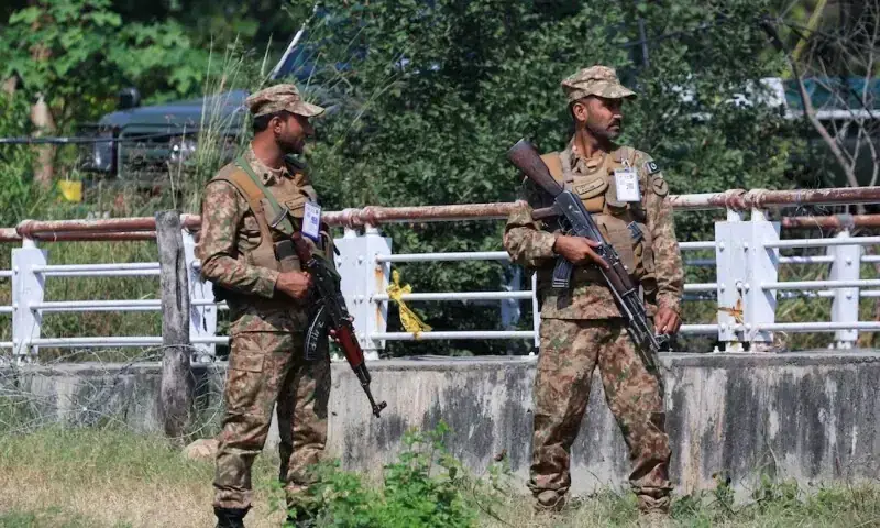 Pakistan Army soldiers stand guard at the Red Zone area, ahead of the arrival of Chinese Premier Li Qiang for a four-day bilateral visit and a heads-of-government gathering of the Shanghai Cooperation Organisation (SCO), in Islamabad on October 14, 2024. &mdash; Reuters/File