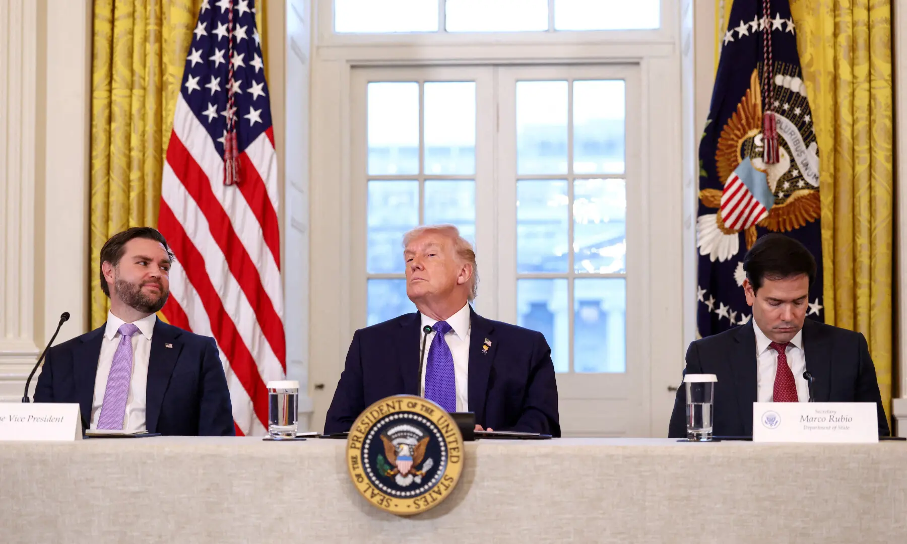 US President Donald Trump, Vice President JD Vance and Secretary of State Marco Rubio attend a meeting with oil industry executives, at the White House in Washington, DC, US on Jan 9, 2026. — Reuters US President Donald Trump, Vice President JD Vance and Secretary of State Marco Rubio attend a meeting with oil industry executives, at the White House in Washington, DC, US on Jan 9, 2026. — Reuters