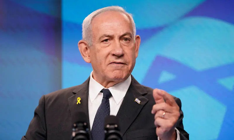 Israeli Prime Minister Benjamin Netanyahu gestures during a joint press conference with US Secretary of State Marco Rubio (not pictured) at the Prime Minister&rsquo;s Office, during Rubio&rsquo;s visit, in Jerusalem on September 15, 2025. &mdash; Reuters/File